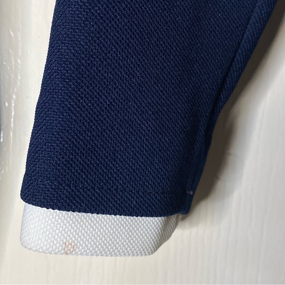 60s vtg BUTTE KNIT Navy Blue Double-Breasted Coat Dress - Picture 10 of 11